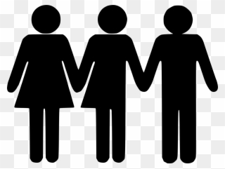This Free Icons Png Design Of Polyamorous Triad - Poly Relationship Clipart