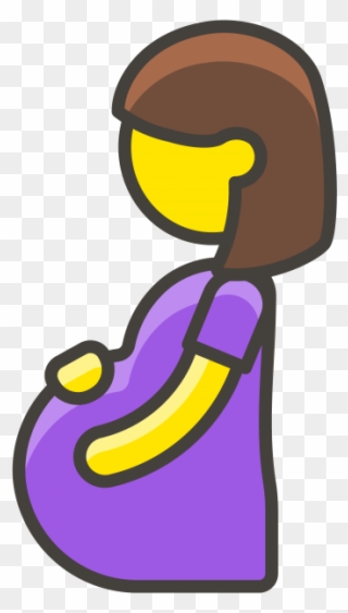Pregnant Woman Emoji - Pregnant Woman Icon Png Clipart