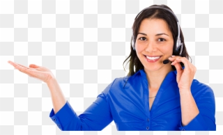 Call Center Png Transparent Background - Girl Support Png Clipart