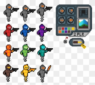 Sprite Sheet For A Maybe Video Game Perhaps Kinda - Cartoon Clipart