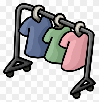 Clothes Hanger Clipart Png Hanger Clipart Clothes Rail - Cartoon Rack Of Clothes Transparent Png