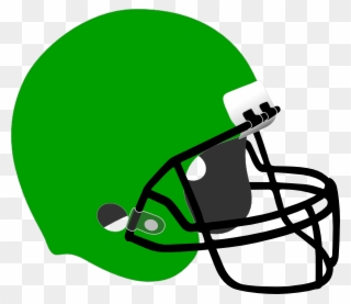 Kelly Green Football Helmet Clip Art At Clker - Kelly Green Football Helmet - Png Download