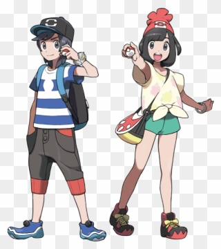 Family Clipart Roller Skating - Pokemon Sun And Moon Moon - Png Download