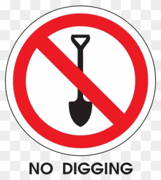 Do Not Dig Sign Clipart