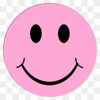 Clipart Info - Light Pink Smiley Face - Png Download