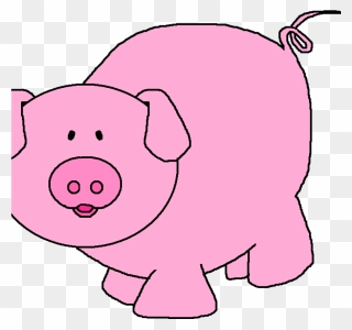 Pink Pig Clipart Pink Pig Clipart Pigs Cartoon Pig - Imagenes De Cerditos Animados - Png Download