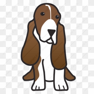 Cartoon Basset Hound Clipart Basset Hound Beagle Puppy - Basset Hound Cartoon - Png Download