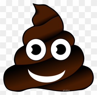 Poop Clipart Bowel Movement Clip Free Stock - Happy Birthday Poop Emoji - Png Download