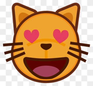 Smiling Clipart Svg ~ Frames ~ Illustrations ~ Hd Images - Funny Cat Emoji Transparent - Png Download