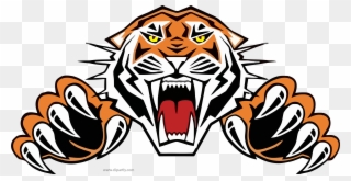 Tiiger Clipart Roaring Tiger - Wests Tigers Logo - Png Download