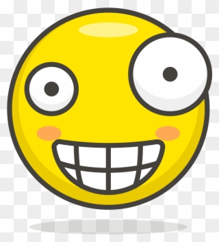 Open - Crazy Face Emoji Clipart