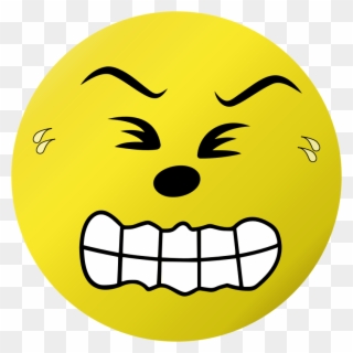 Smiley Emoticon Drawing Emoji Computer Icons - Pain Face Clip Art - Png Download