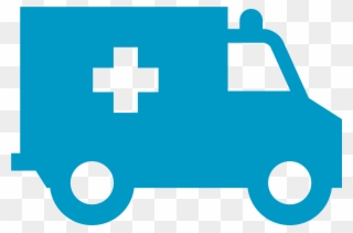 Health - Blue Ambulance Png Clipart
