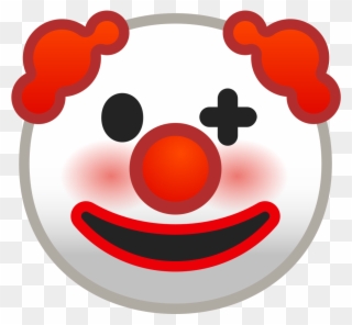 Clown Face Png Svg - Clown Emoji Android Clipart