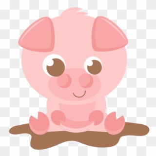 Pink Pig Clipart Pink Pig Silhouette At Getdrawings - Baby Pig Cartoon Png Transparent Png