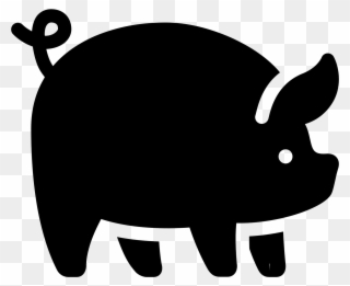 Pig Filled Icon - Pink Floyd Pig Black And White Clipart