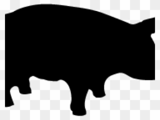 Pig Clipart Silhouette - Stock Illustration - Png Download