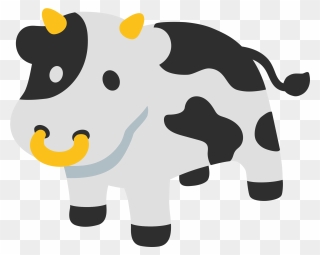 Face Clipart Cow - Cow Emoji Png Transparent Png