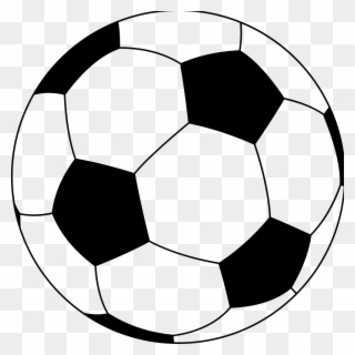 Simple Soccer Ball - Transparent Cartoon Soccer Ball Clipart