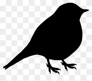 Small Black Silhouette Of Bird - Quail Silhouette Clipart