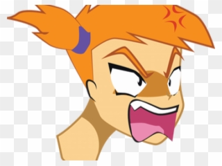 Angry Girl Transparent Clipart - Png Download