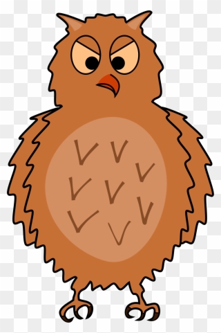 All Photo Png Clipart - Enraged Owl Front View, Spread Wings Transparent Png