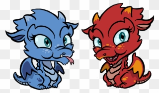 Cute Dragons Chibi Kids Png Clipartly Comclipartly - Cute Blue Dragons Png Transparent Png