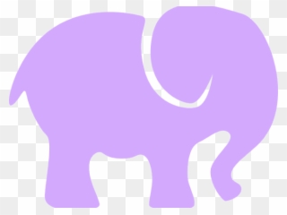 Lavender Clipart Elephant - Indian Elephant - Png Download