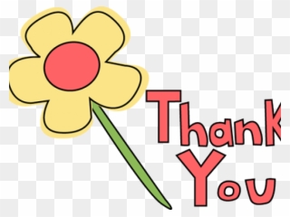 Thank You Clipart Banner - Thank You Flowers Clipart - Png Download