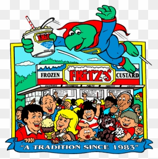 Thank You For Visiting Fritz's Frozen Custard's Website - Cartoon Clipart