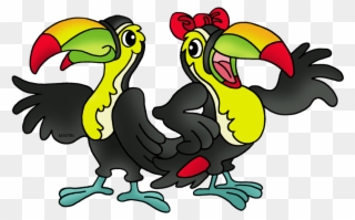 Toucan Clipart Rainforest Animal - Clip Art Two Animals - Png Download