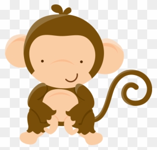 Ch - B *✿* - 1st Birthday Monkey Personalized Bib Clipart