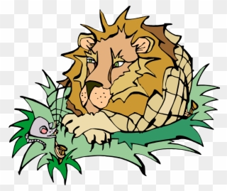 Let's - Lion And The Mouse Clipart
