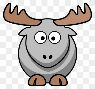 Grey Cartoon Clip Art - Cartoon Goat - Png Download