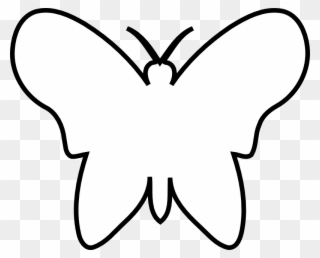 Chrismon Butterfly Large The Butterfly Is A - Butterfly Outline Png Clipart