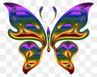 Medium Image - Colorful Butterfly Clipart