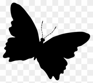 Silhouette Butterfly - Butterfly Png Vector Silhouette Clipart