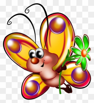 0 10c8ce 1b7a6f31 Orig Butterfly Clip Art, Cute Butterfly, - Бабочки Детские Png Transparent Png