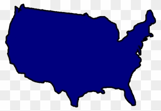 United States Map Clipart Free Download Best United - Us Map Outline Color - Png Download