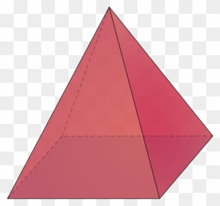 Pyramid Clipart Square Based Pyramid - Triangle - Png Download