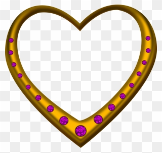 Gold Heart Pendant Gemstone Emerald Diamond - Diamond Gold Heart Png Transparent Clipart