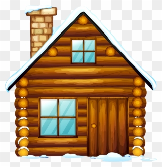 Gingerbread House Clip - Casa De Madera Vector - Png Download
