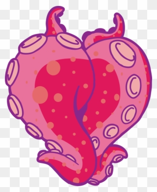 Heart By Rizden - Tentacle Pink Clipart