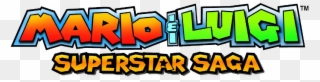 Mario And Luigi Superstar Saga Logo - Mario And Luigi Name Clipart