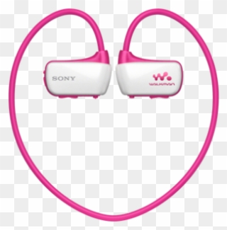 Sony Walkman White-pink - Headphones Clipart