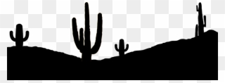 Cactus Silhouette Png - Transparent Cactus Silhouette Clipart