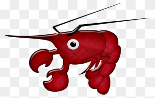 Clip Art Shrimp Cartoon Sticker Transprent Png - American Lobster Transparent Png