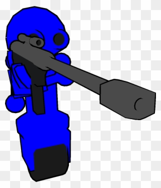 Ranged Unit With Powerful Rifle And Scope Clipart