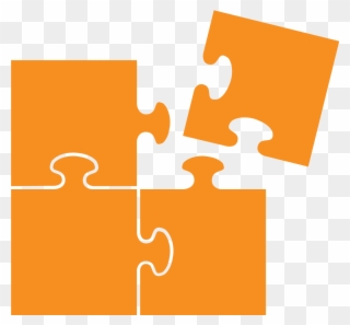 Puzzle Assembly Orange Clipart