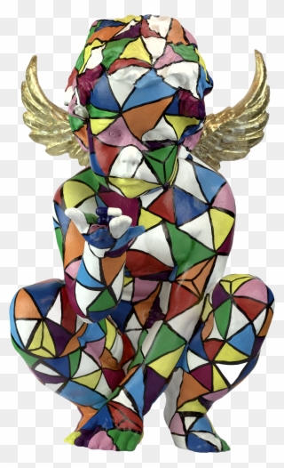 Naughty Angel Statue Clipart